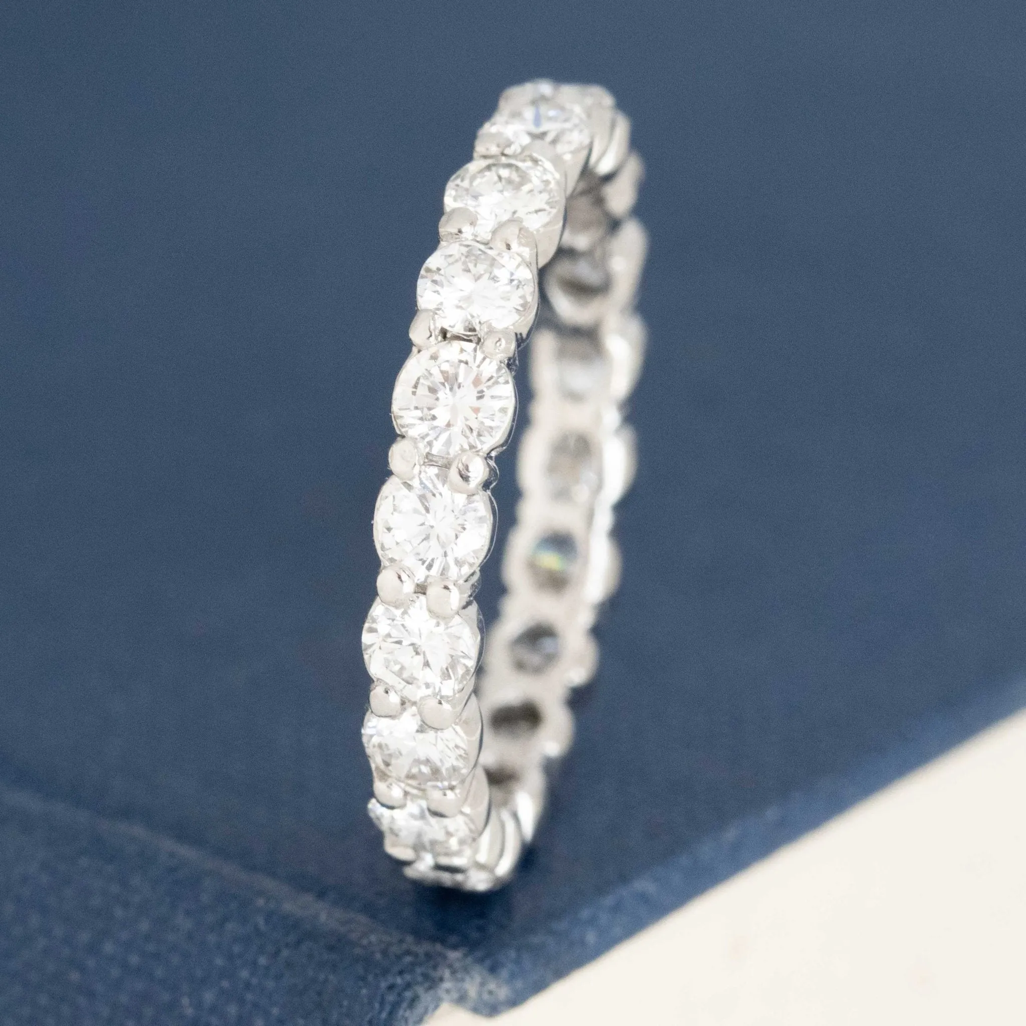 2.00ctw Round Brilliant Cut Diamond Eternity Band French
