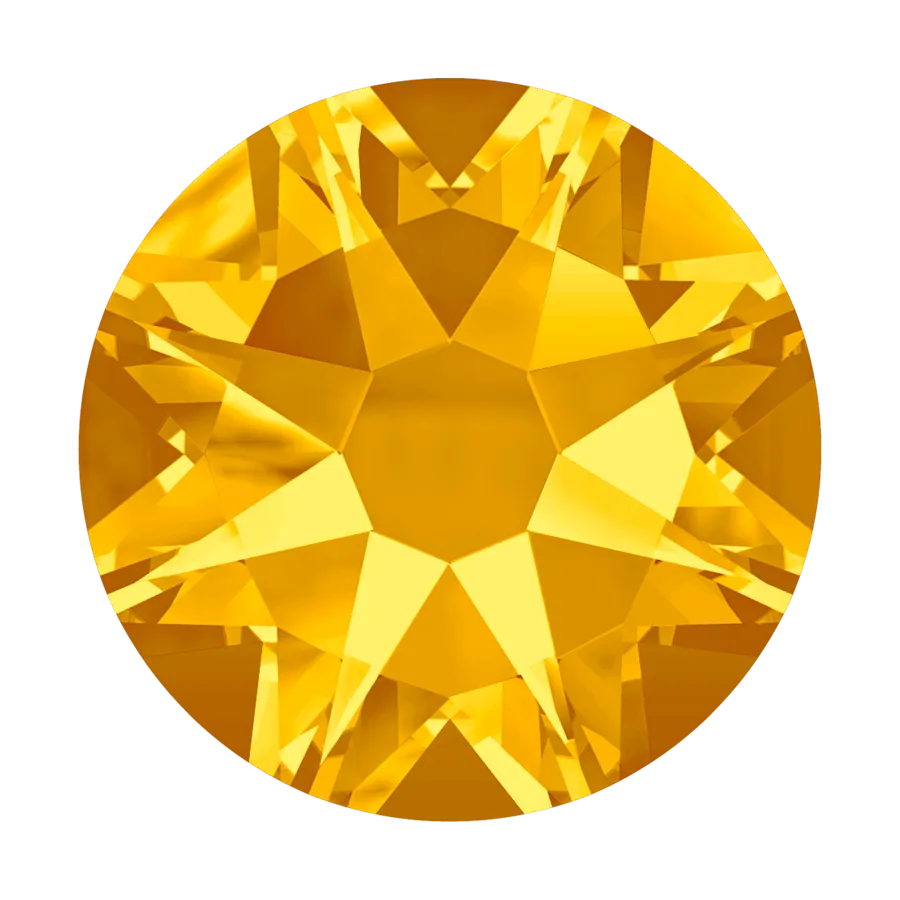 2038 & 2078 Swarovski Flatback Hotfix, Light Topaz (226)