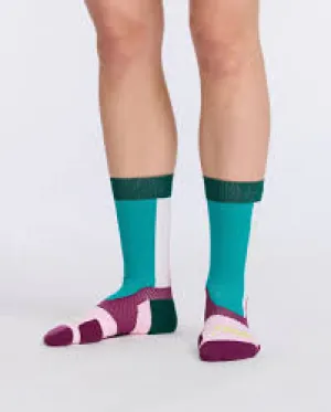 2XU VECTR Light Cushion Crew Socks, Deep Jade/Bete