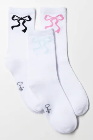 3 Pack Anklet Socks White