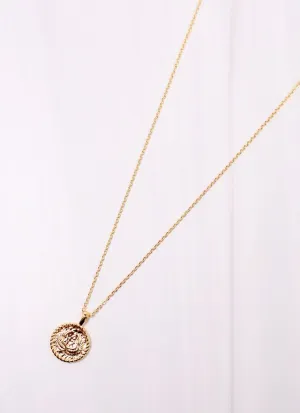 Aileen Charm Necklace Gold