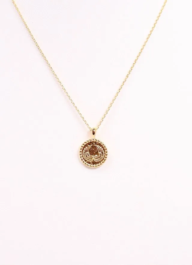 Aileen Charm Necklace Gold