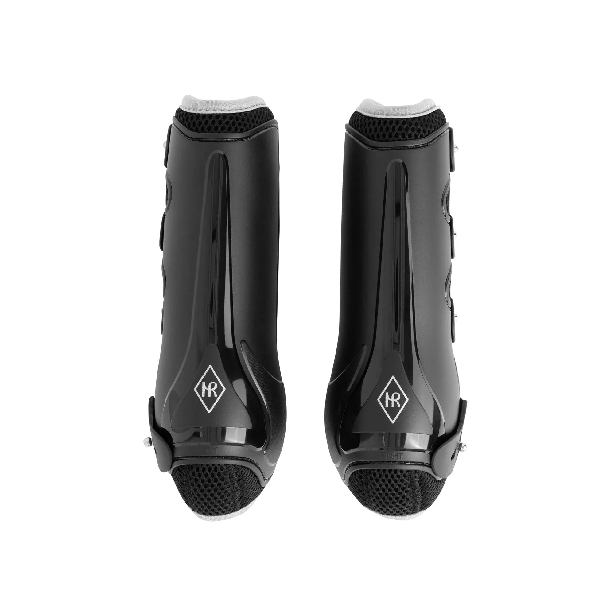 Air Flex Tendon Boots - Black and Silver
