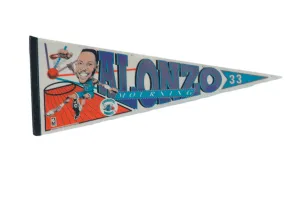 Alonzo Mourning Charlotte Hornets Felt Flag Pennant
