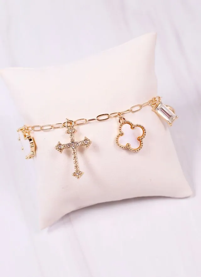 Arquette Charm Bracelet Gold