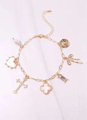 Arquette Charm Bracelet Gold