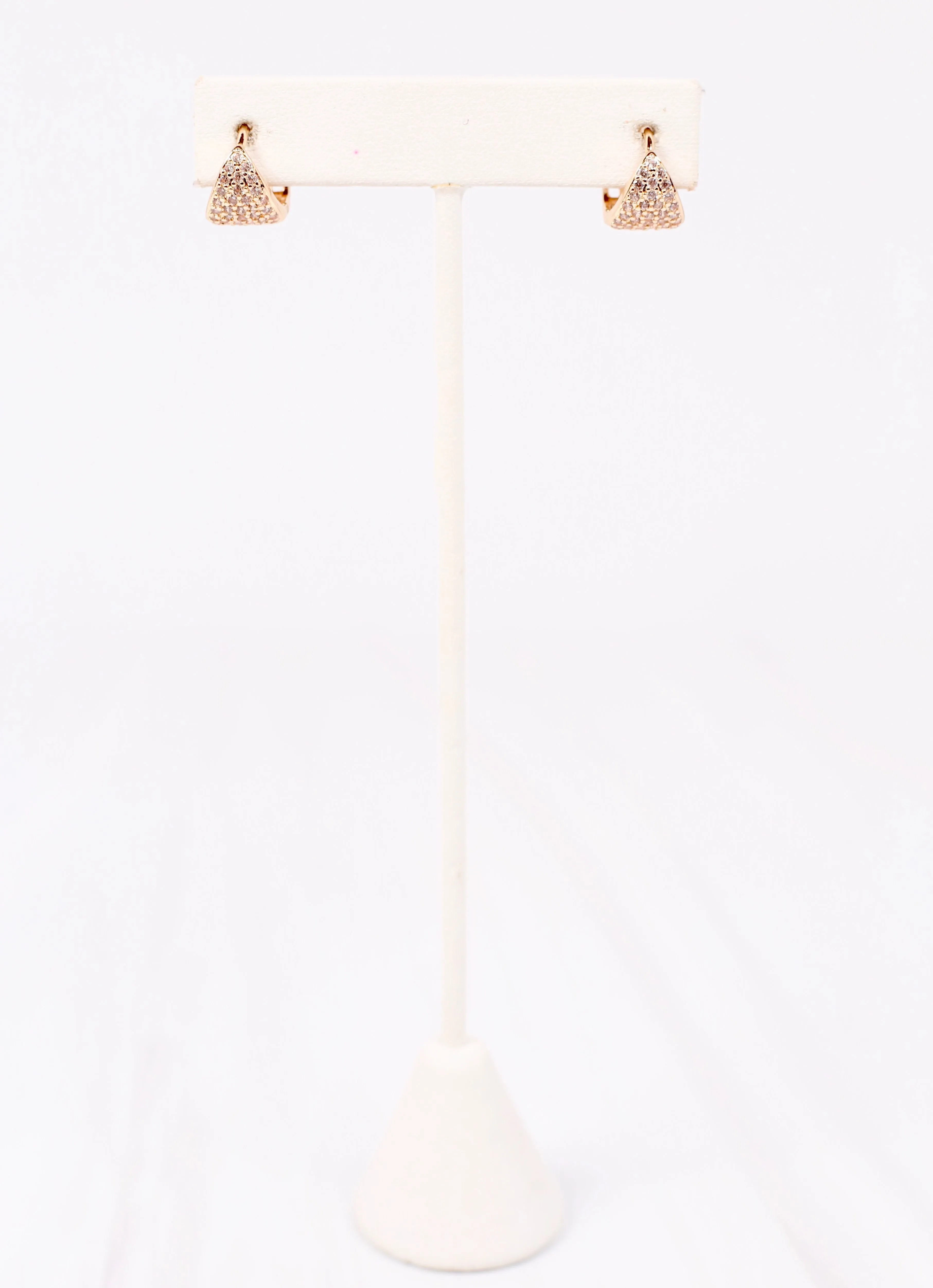 Barnard CZ Hoop Earring Gold