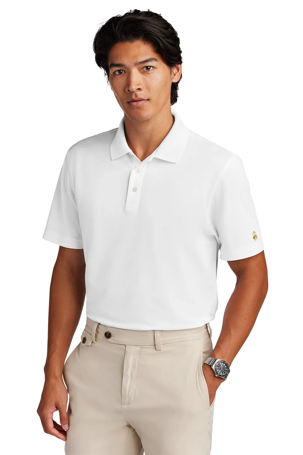 BB18220 Brooks Brothers® Mesh Pique Performance Polo