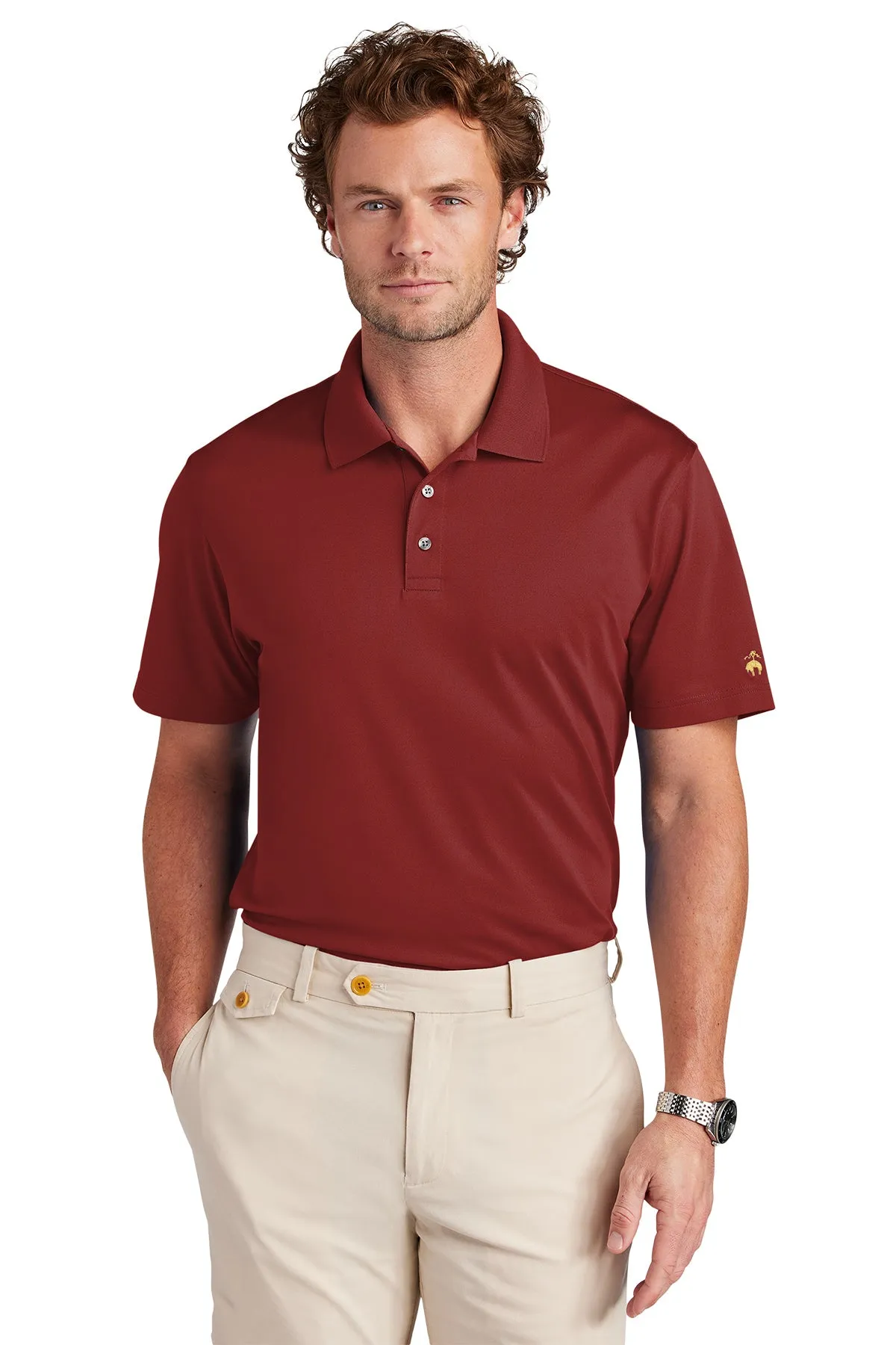 BB18220 Brooks Brothers® Mesh Pique Performance Polo