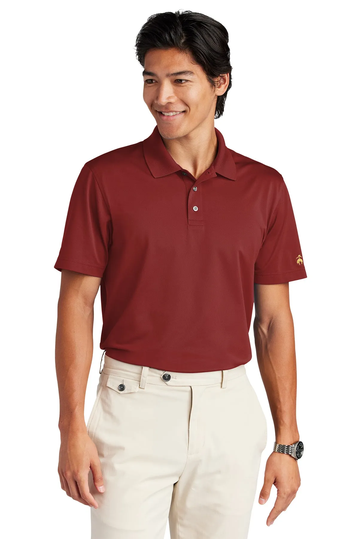 BB18220 Brooks Brothers® Mesh Pique Performance Polo