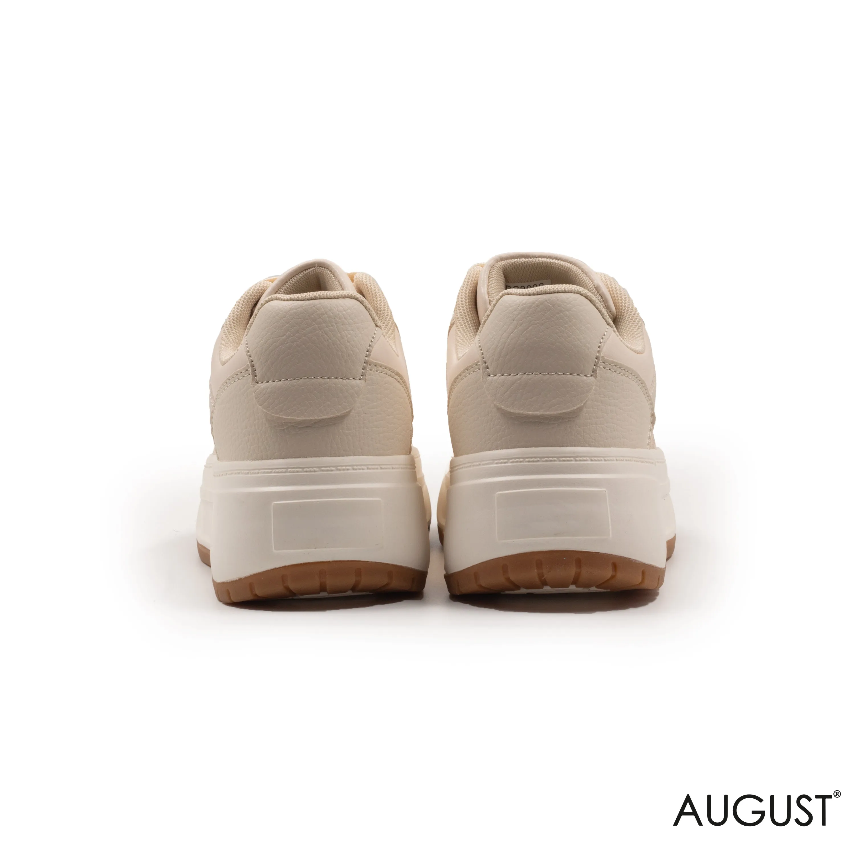 BEIGE SNEAKERS WITH THICK SOLE