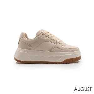 BEIGE SNEAKERS WITH THICK SOLE