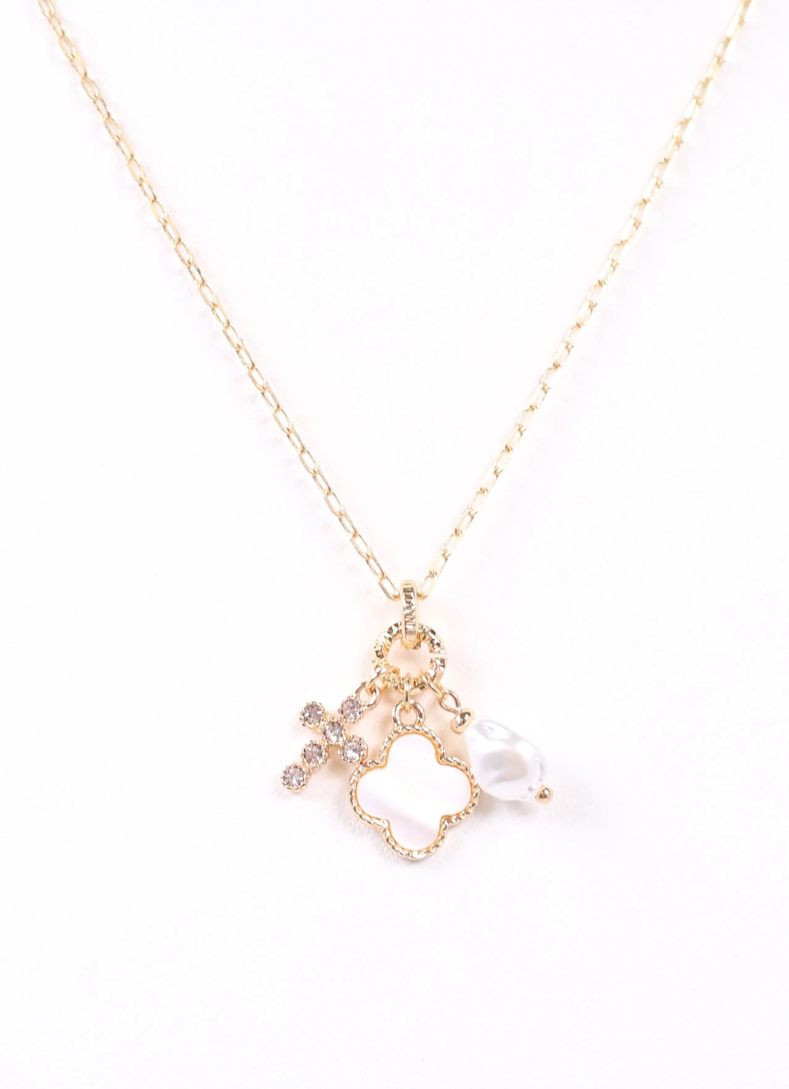 Bianco Necklace with Charms Gold