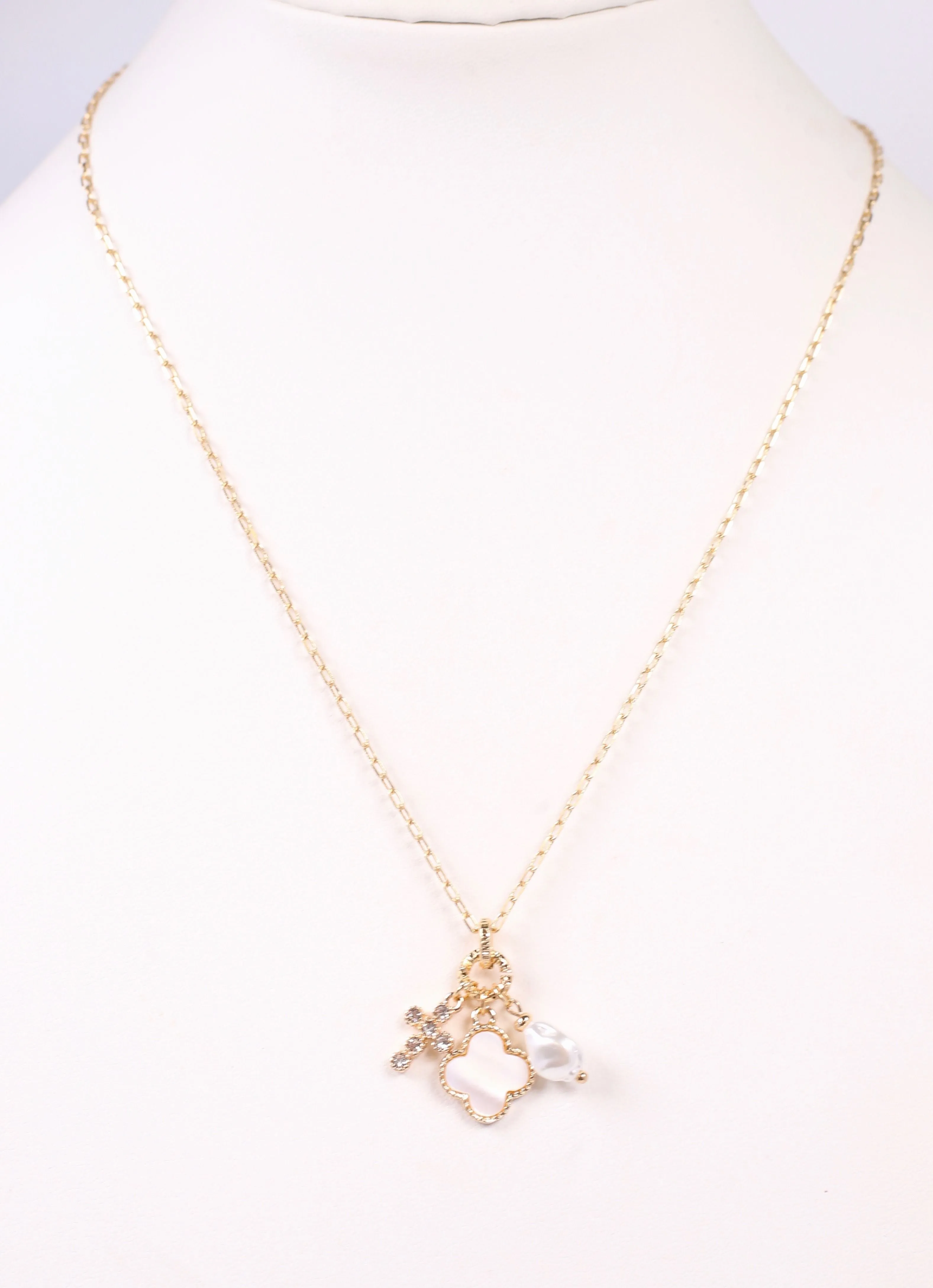 Bianco Necklace with Charms Gold