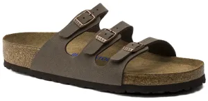 Birkenstock Florida Sandals - Mocha Birkbuc | Soft Footbed