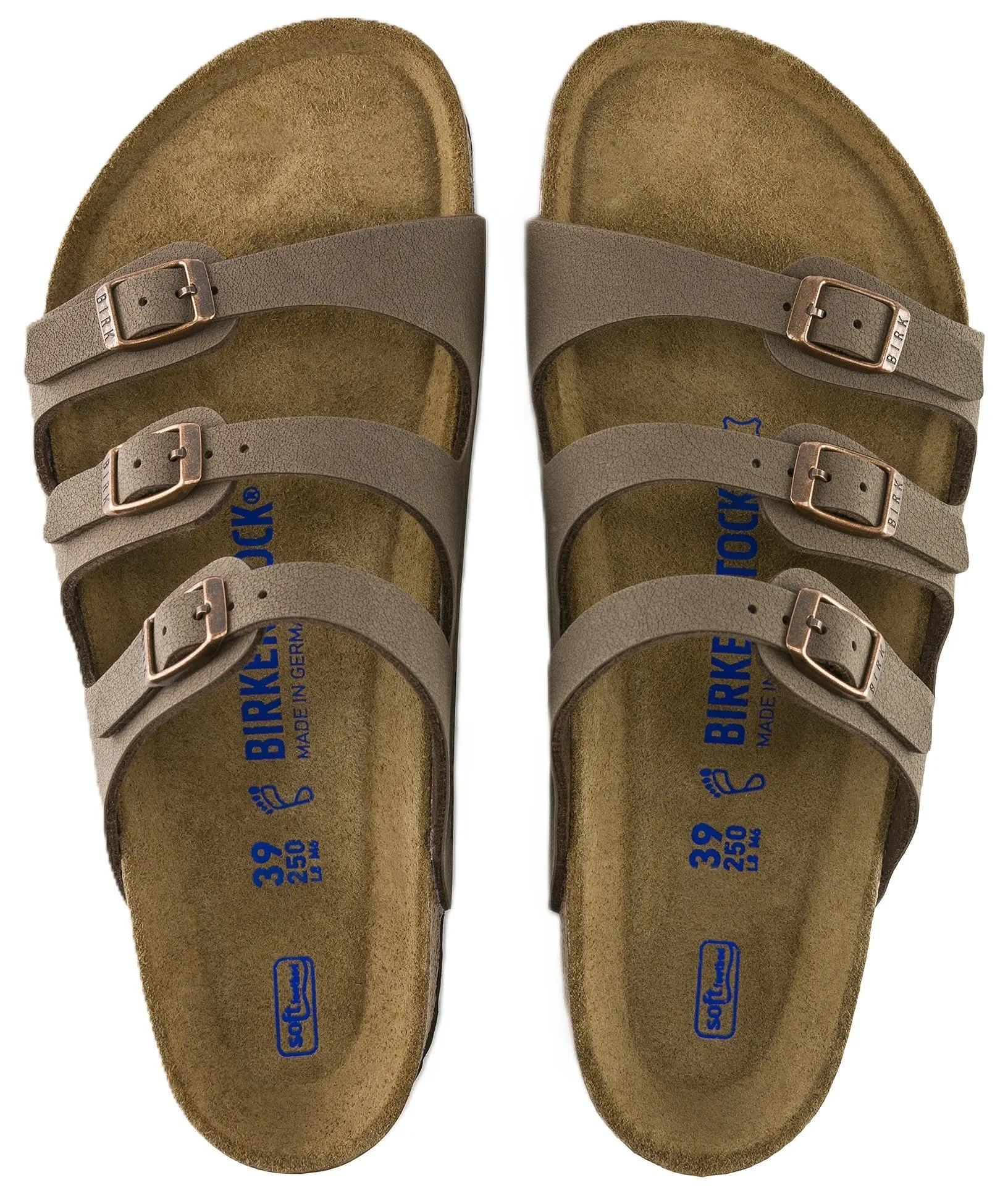 Birkenstock Florida Sandals - Mocha Birkbuc | Soft Footbed