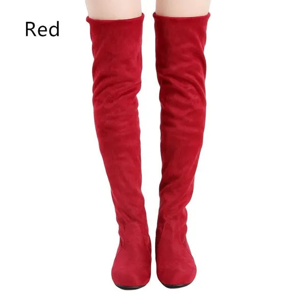 Black Leopard Boots Winter Spring Ladies Flat Bottom Boots Shoes