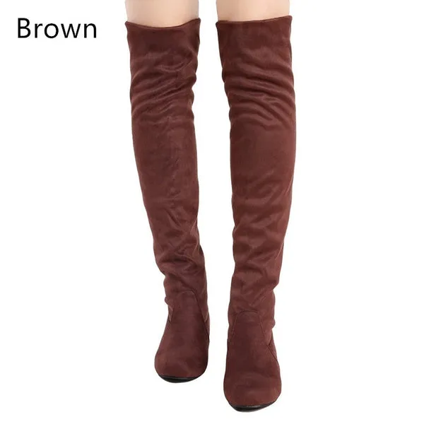 Black Leopard Boots Winter Spring Ladies Flat Bottom Boots Shoes