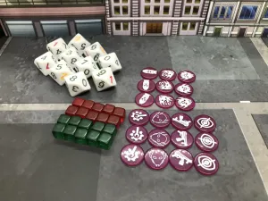 Bot War Counters and Damage Dice