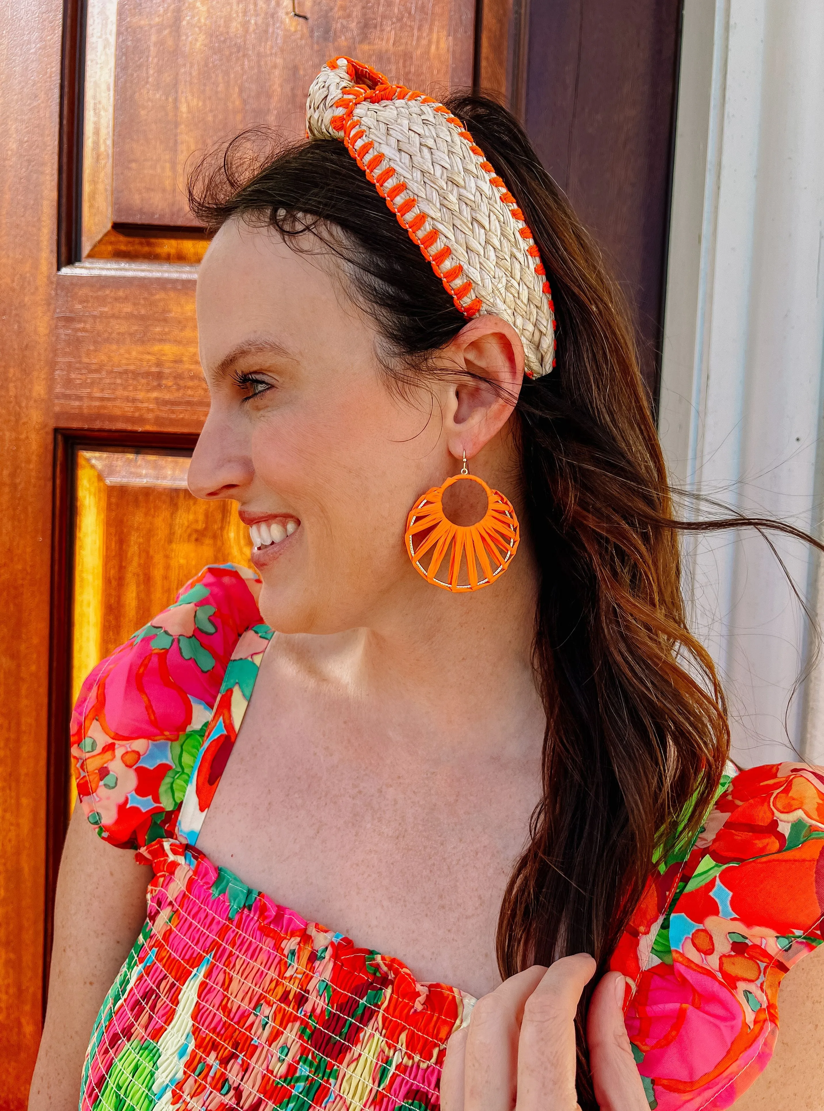Brackley Wrapped Earring Orange