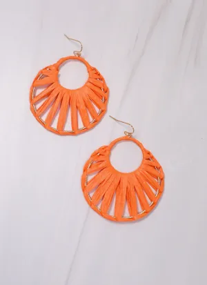 Brackley Wrapped Earring Orange