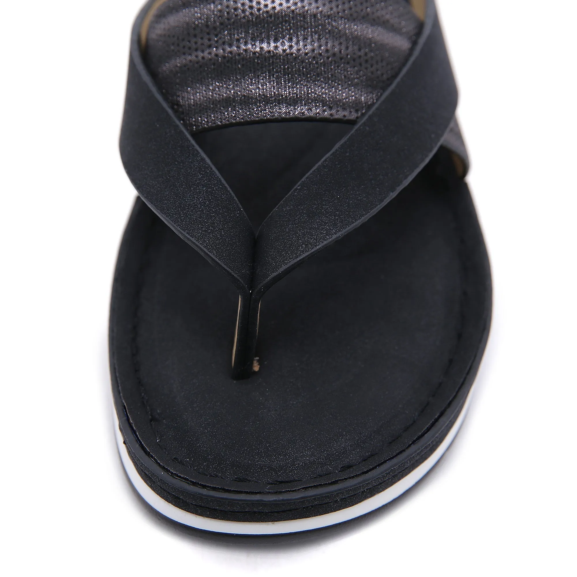 Brinkley Relief T-Strap Flip Flop - Black