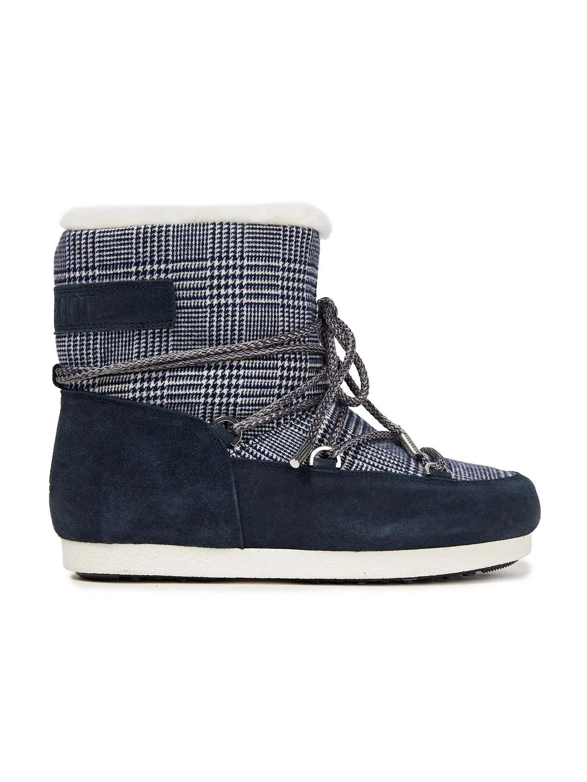 Buty damskie MOON BOOT Mb Far Side Low  - szkocka krata granarowa