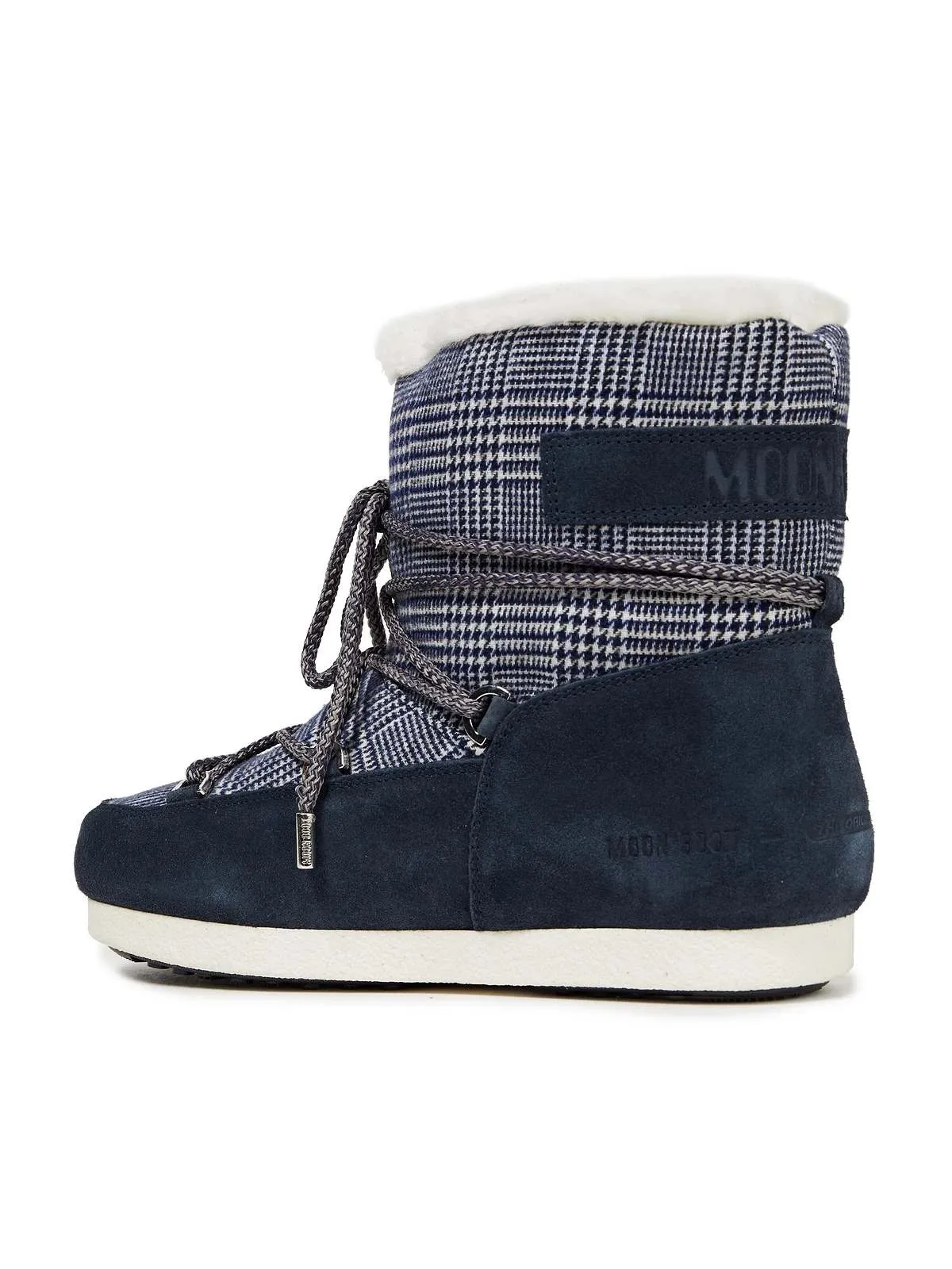 Buty damskie MOON BOOT Mb Far Side Low  - szkocka krata granarowa