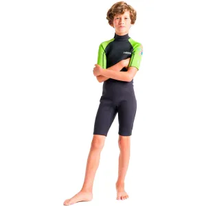 C-Skins Junior Element 3/2mm Shortie - Anthracite Lime