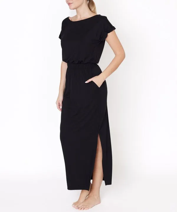 Casual Bamboo Viscose One Piece – Lightweight Relaxed Jumpsuit with Crop Top Design