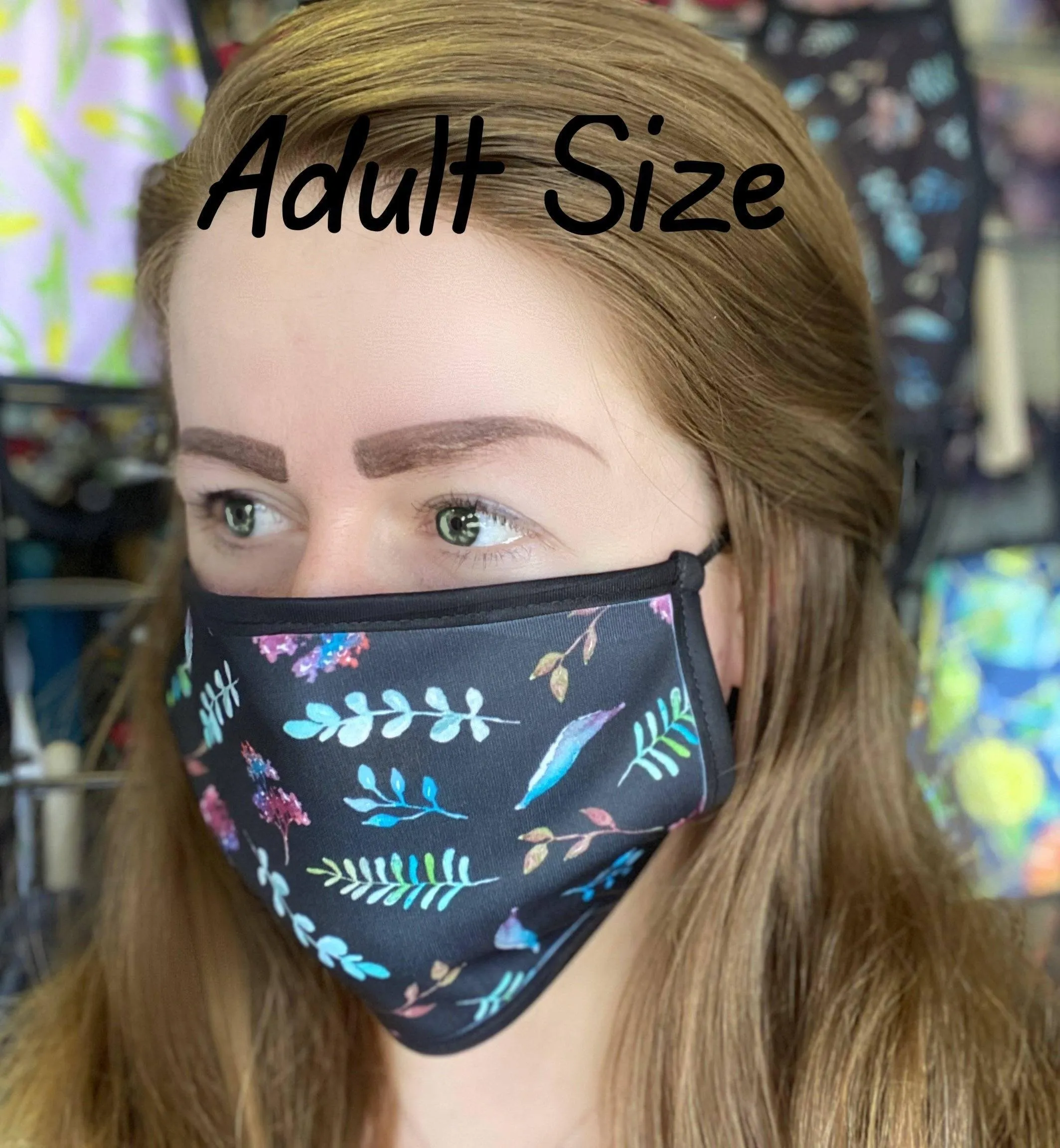Cats and Flowers Face Mask / Cats Face Mask / Cute Cats Face Mask / Washable Face Mask / Reusable Face Mask