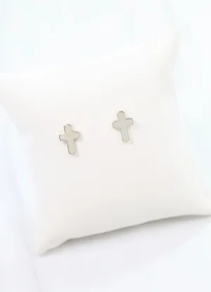 Christy Cross Earring SILVER