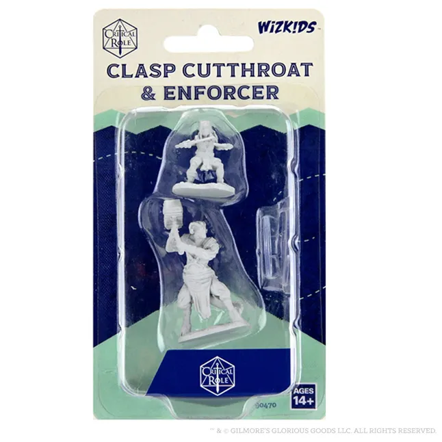 Clasp Cutthroat & Enforcer: Critical Role Unpainted Miniatures (W2)