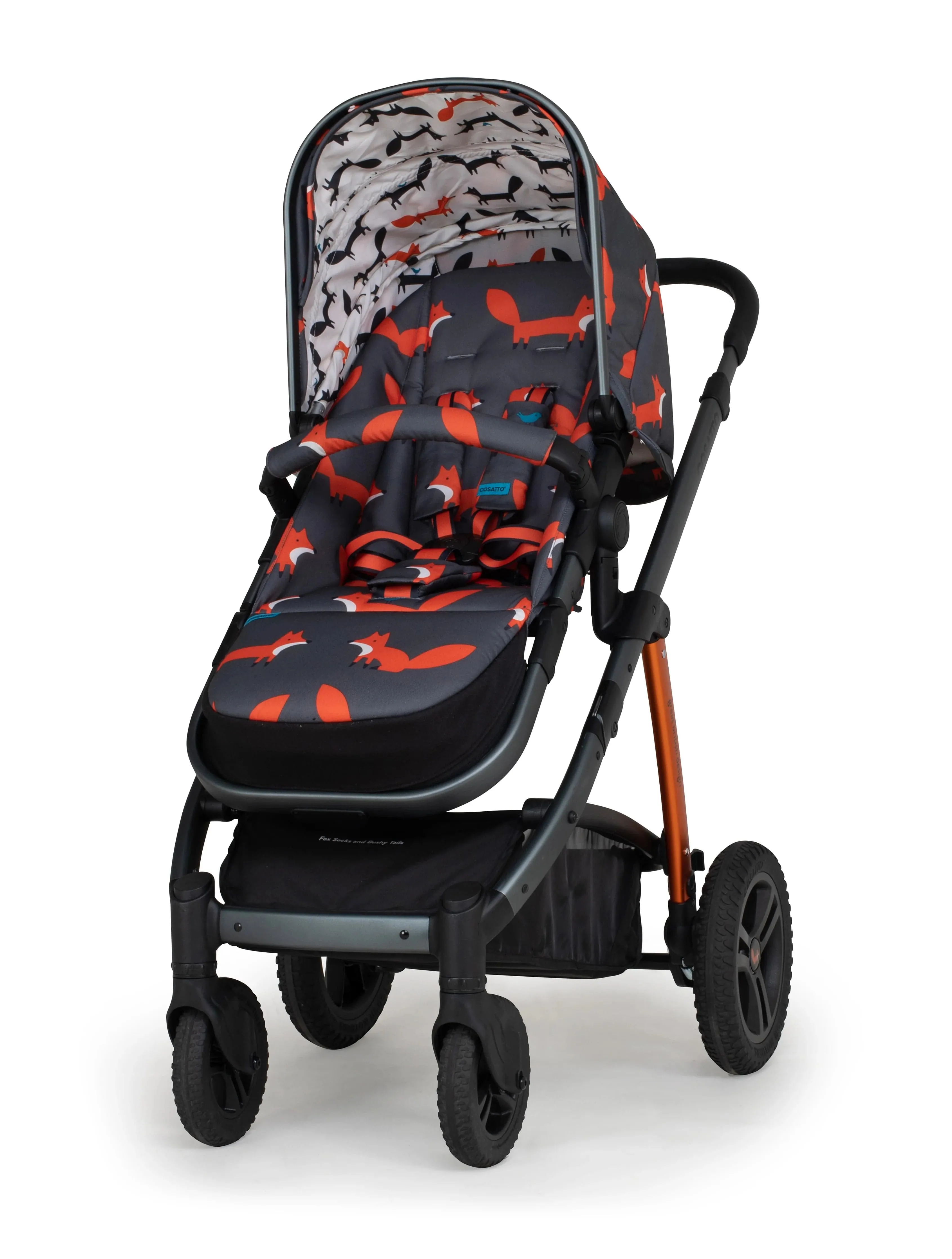 Cosatto Wow 2 Pram and Pushchair - Charcoal Mister Fox