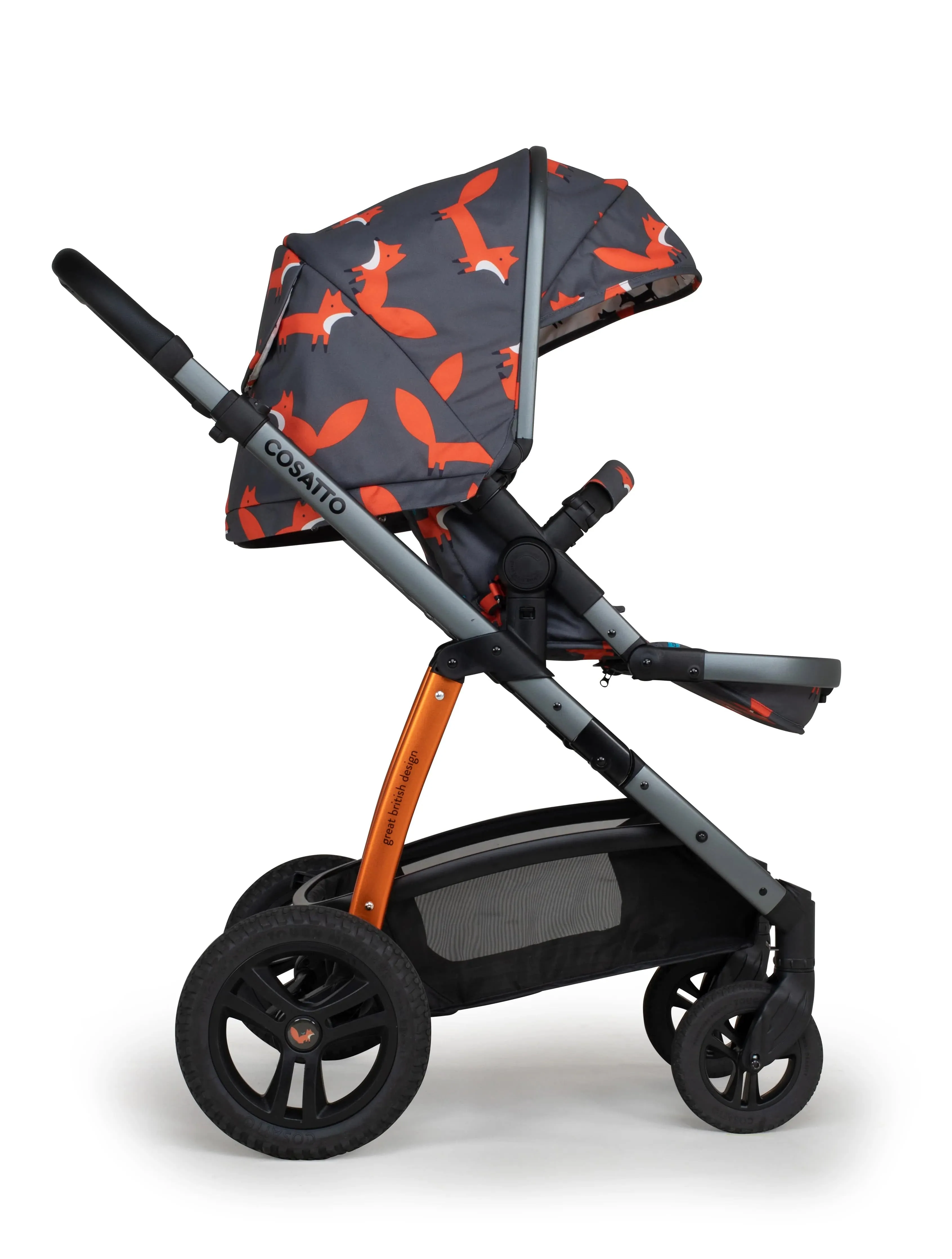 Cosatto Wow 2 Pram and Pushchair - Charcoal Mister Fox