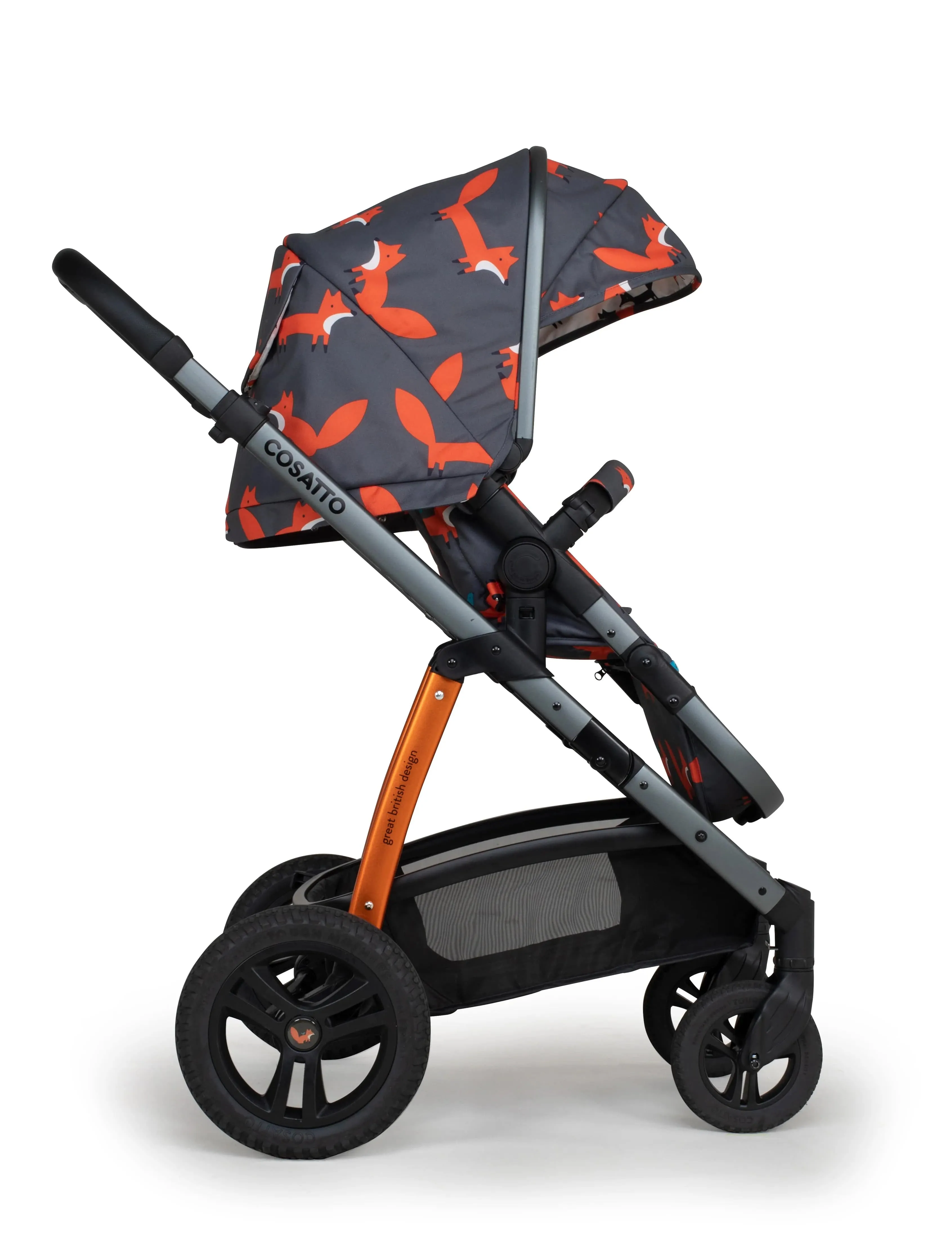 Cosatto Wow 2 Pram and Pushchair - Charcoal Mister Fox