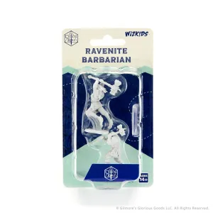 Critical Role Unpainted Miniatures: Ravenite Half-Dragon Barbarian Female