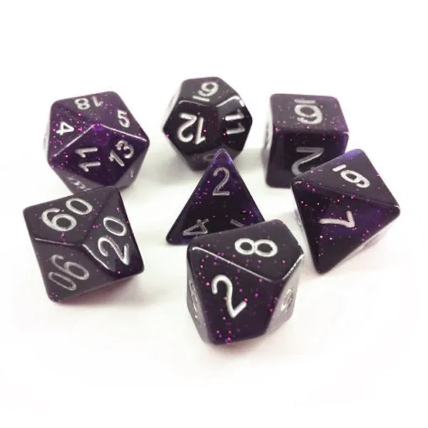 Dark Purple - Galaxy Poly Dice Set