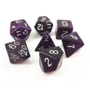 Dark Purple - Galaxy Poly Dice Set