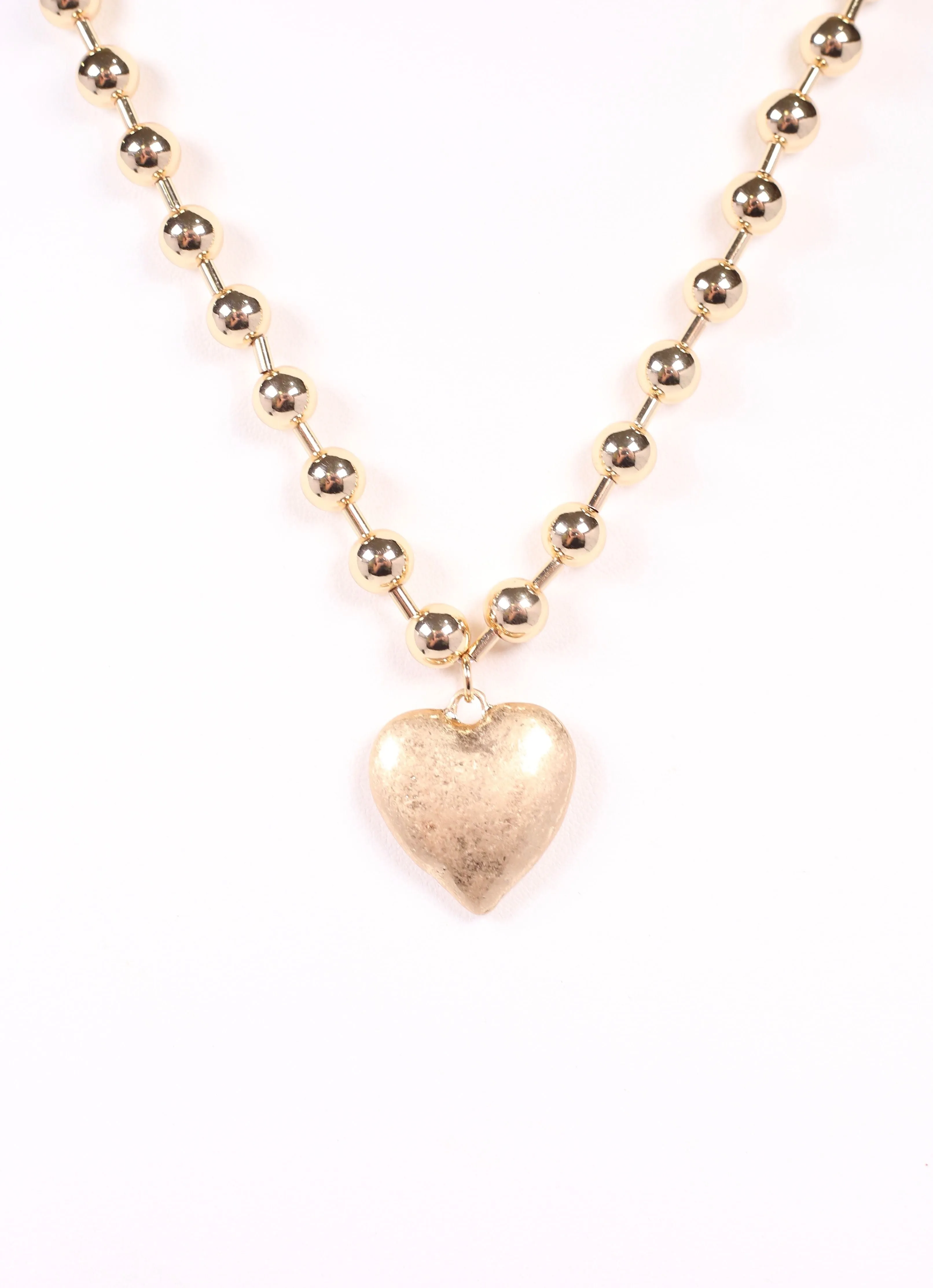 Deedra Heart Necklace Gold
