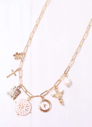 Diana Charm Necklace Gold