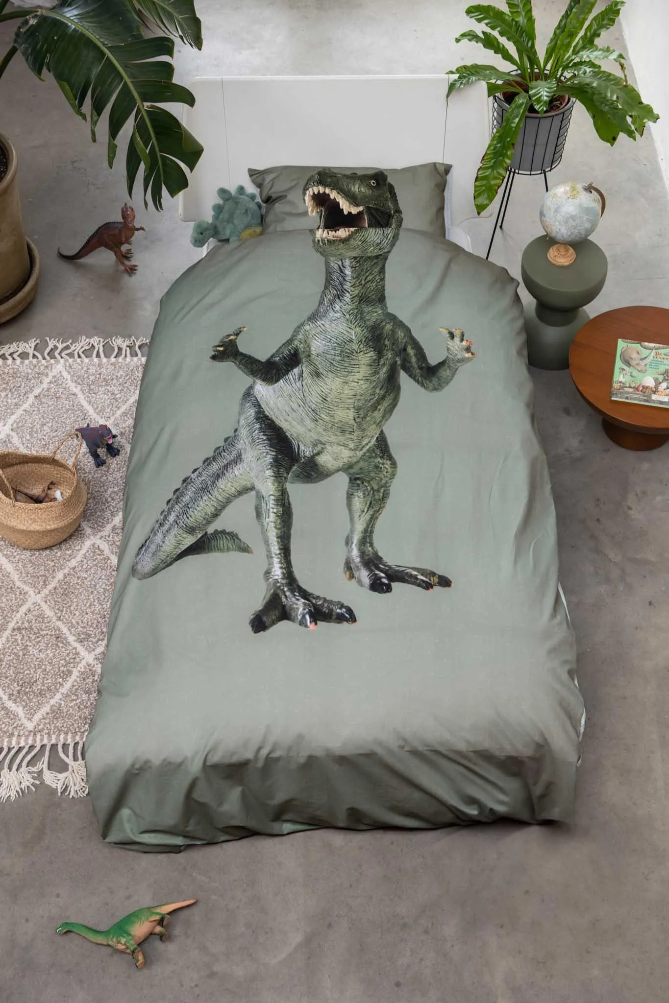 Dino Jurassic Green kussensloop
