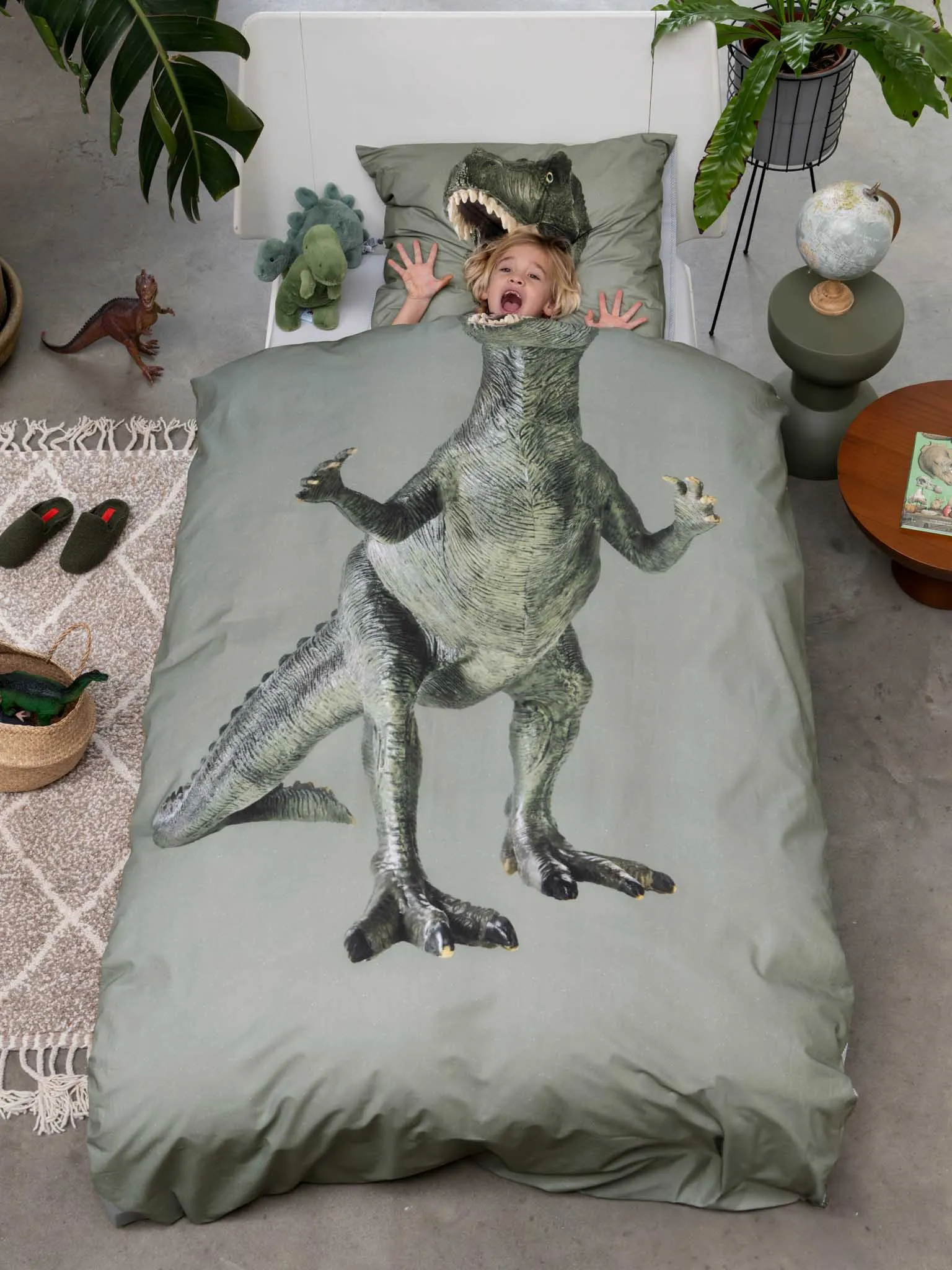 Dino Jurassic Green kussensloop