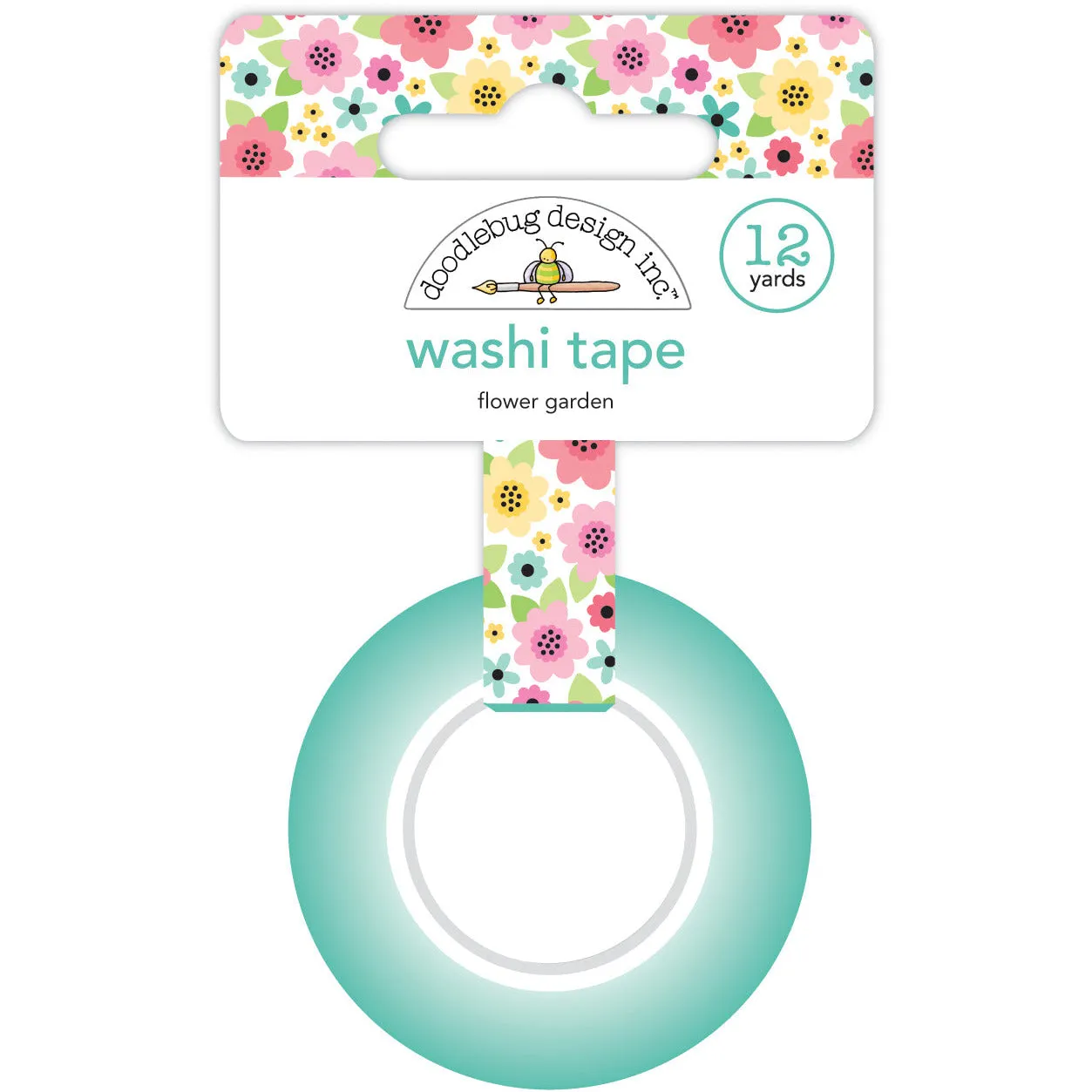 Doodlebug - Pretty Kitty - Washi Tape - Flower Garden / 7345