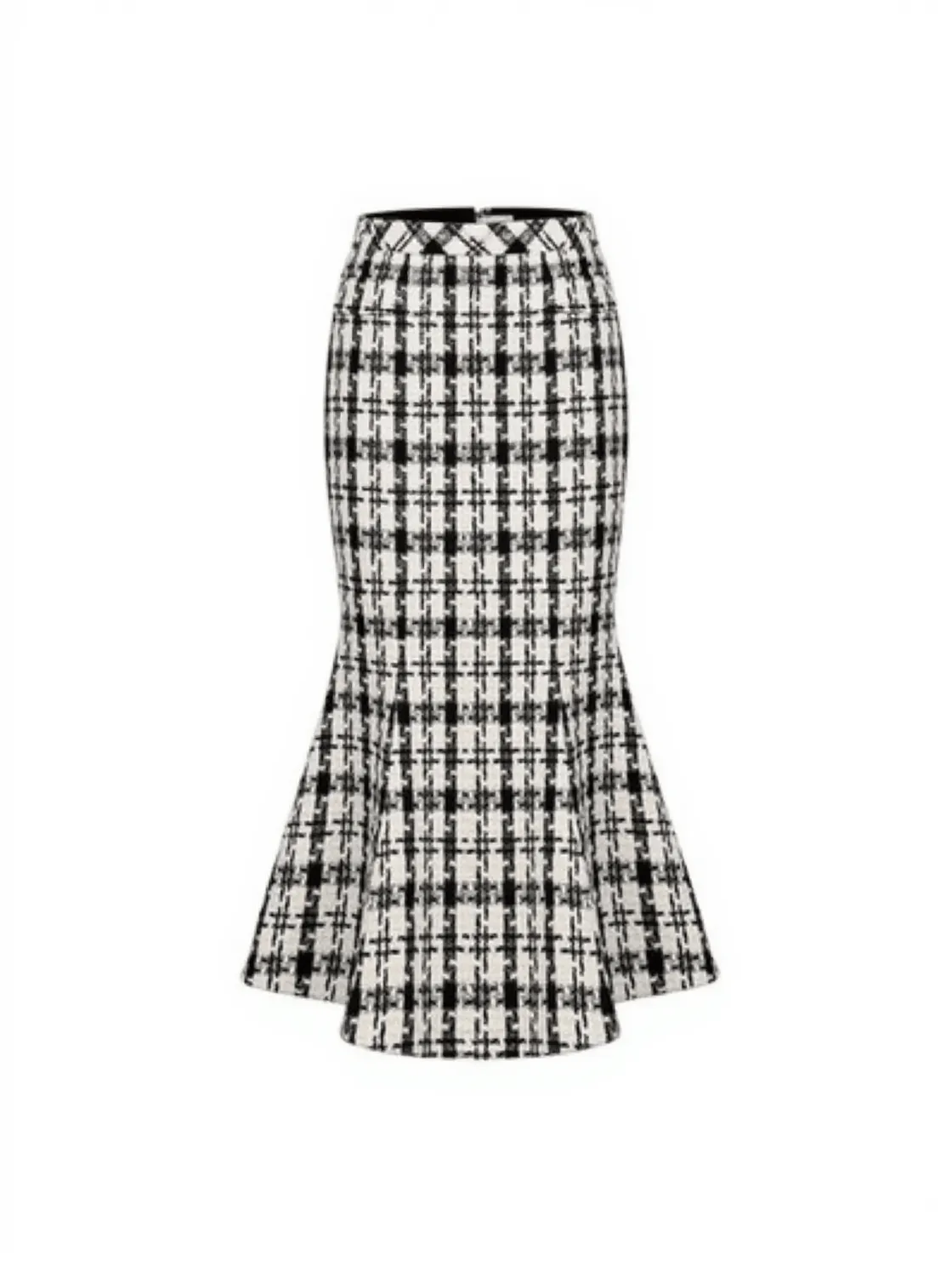 Esra Houndstooth Skirt Three Piece Set