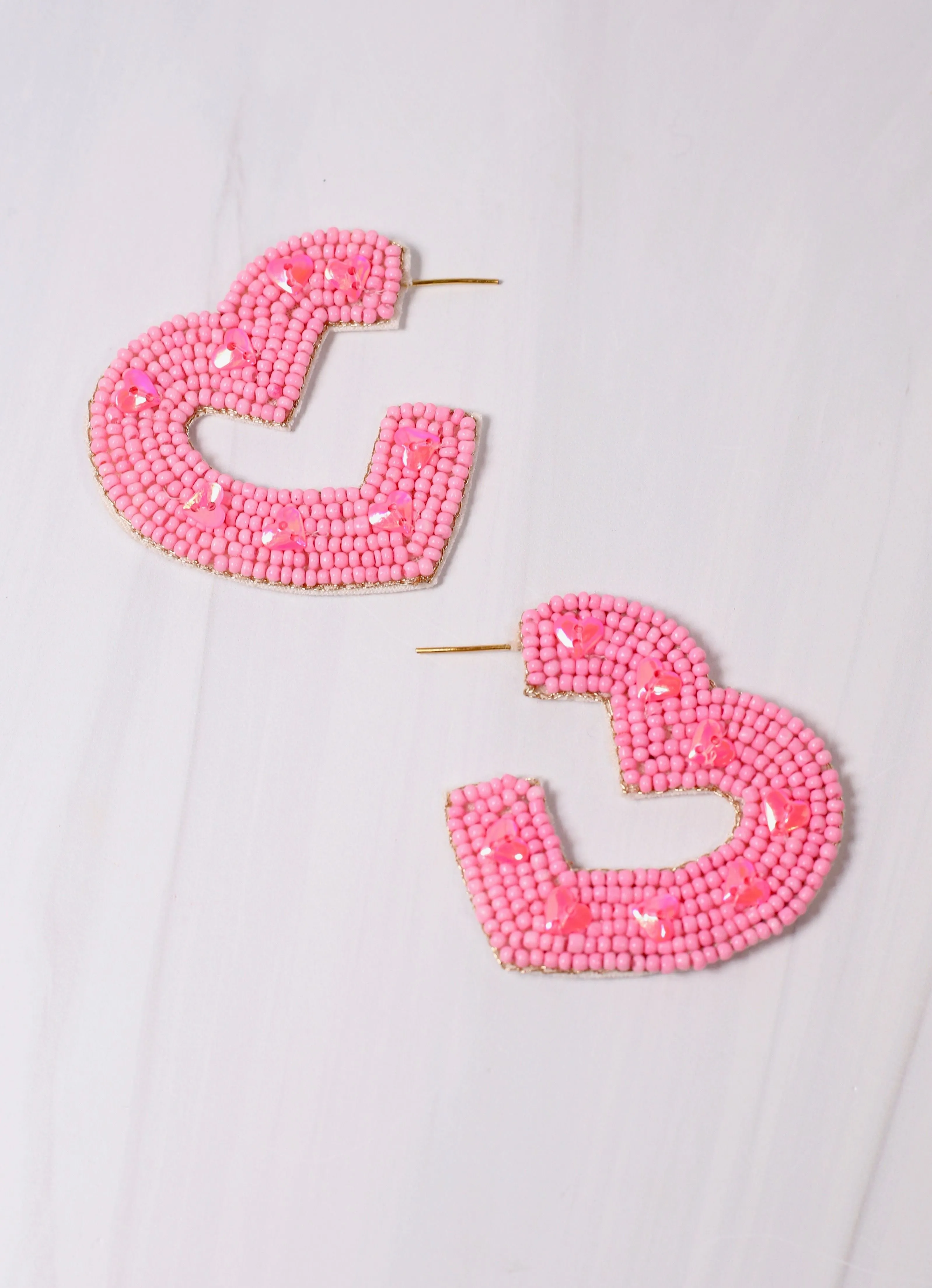 Ever After Heart Earring PINK