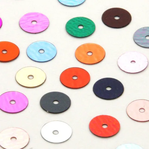 Flat Round Sequin #234 Light Blue (Metallic)