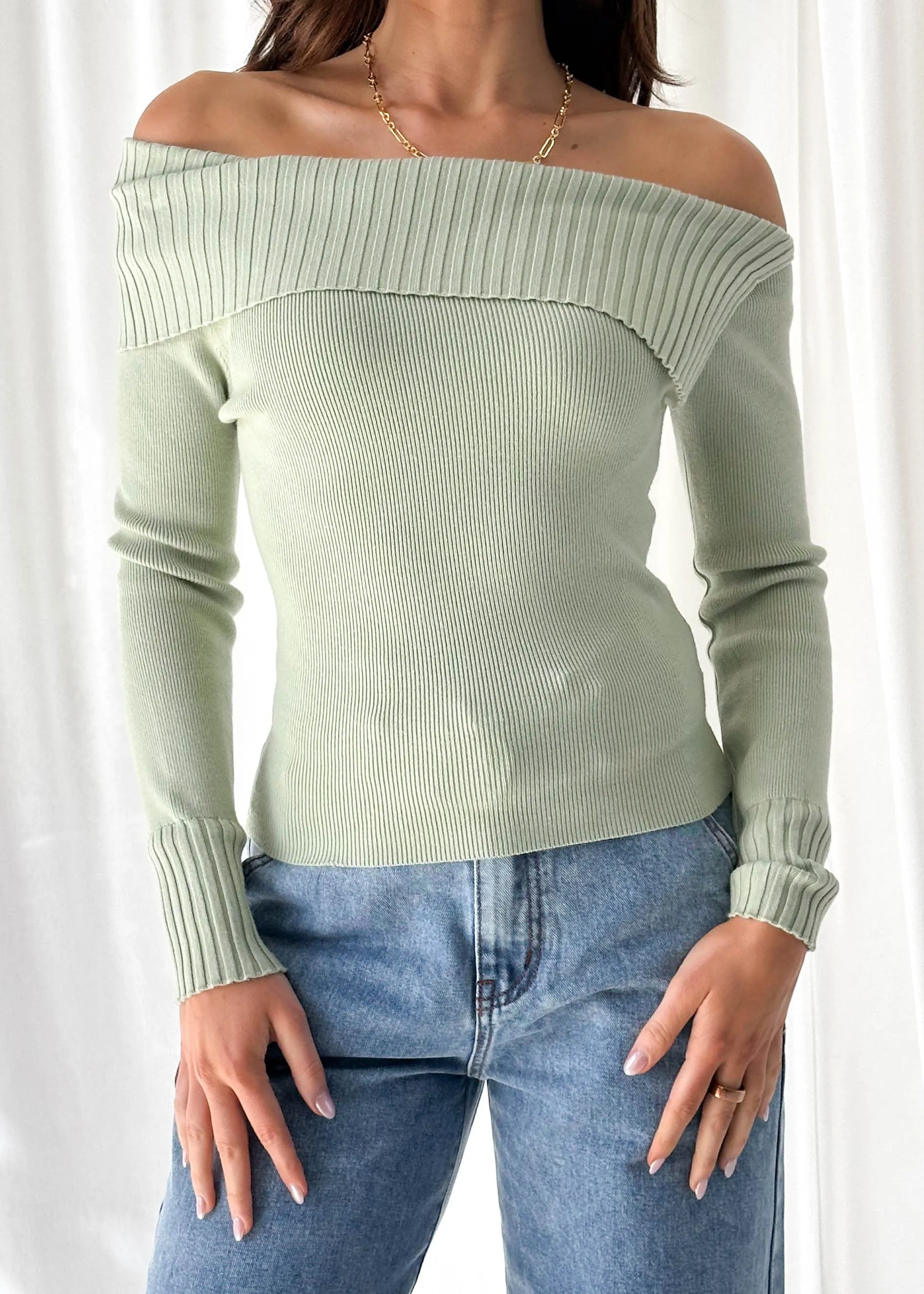 Florence Knit Top - Sage