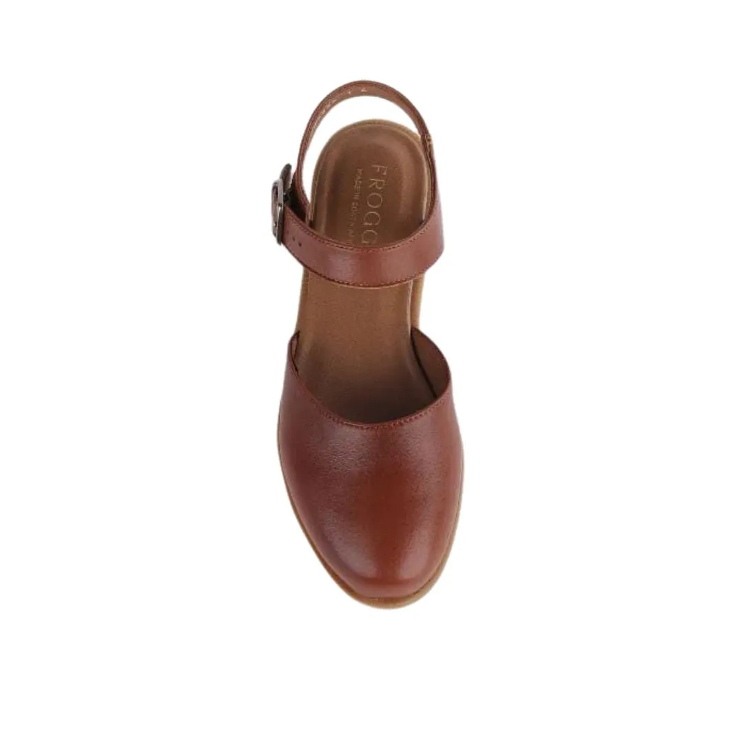 Froggie 12344 Mary Jane Sandal in Chestnut