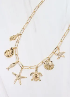 Gale Charm Necklace GOLD